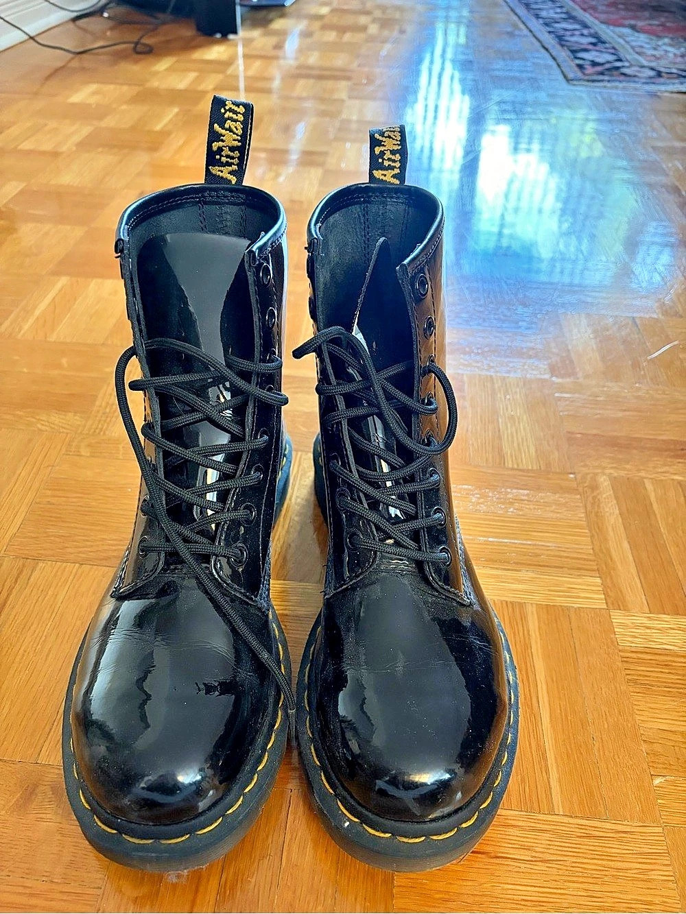 Dr. Martens 1460 Combat Boots Black Like New
